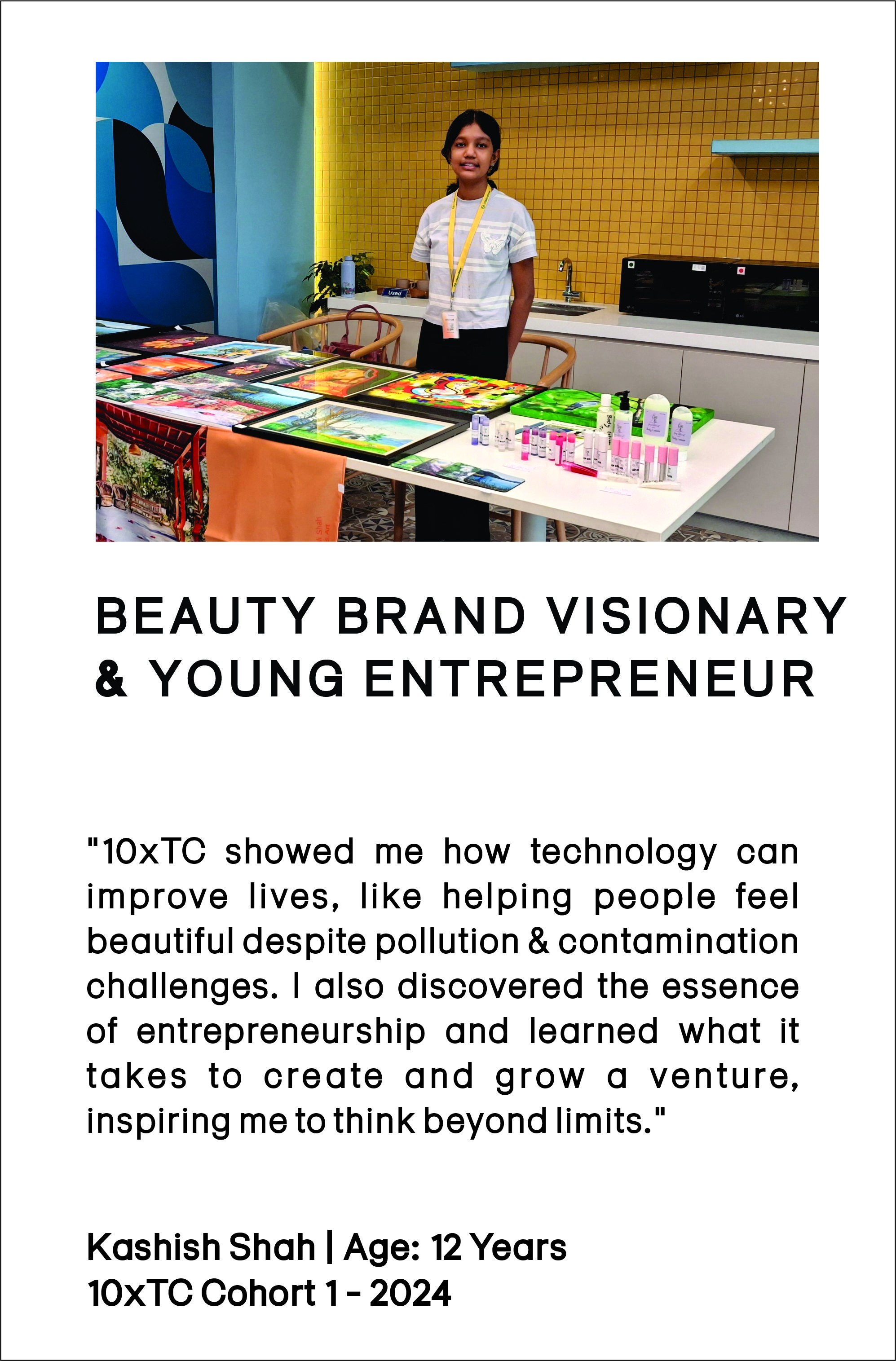 Beauty Brand Visionary & Young Entrepreneur