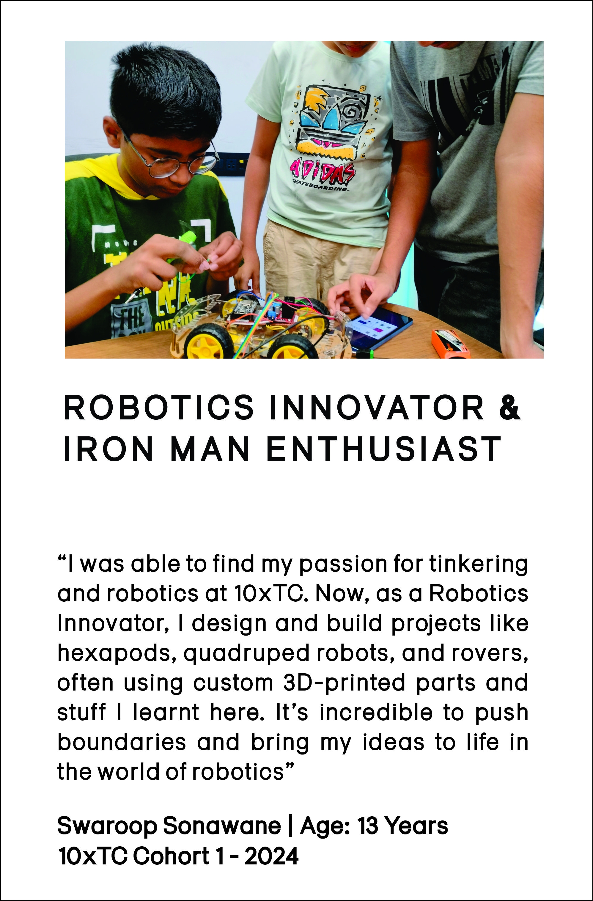 Robotics Innovator & Iron Man Enthusiast